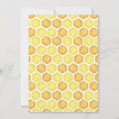 Oh Babee Honey Bee Girl Baby shower Kaart (Achterkant)