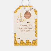 Oh Babee Honeycomb Bee - Baby Shower Gifts Cadeaulabel (Voorkant)