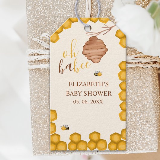 Oh Babee Honeycomb Bee - Baby Shower Gifts Cadeaulabel
