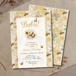 Oh Babee Honeycomb Bloem Bij Pasgeboren Baby Borre Kaart