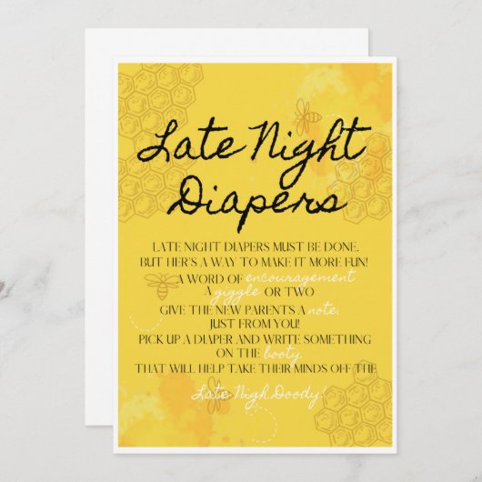 Oh Babee Late Nigh Diaper activiteit (Voorkant / Achterkant)