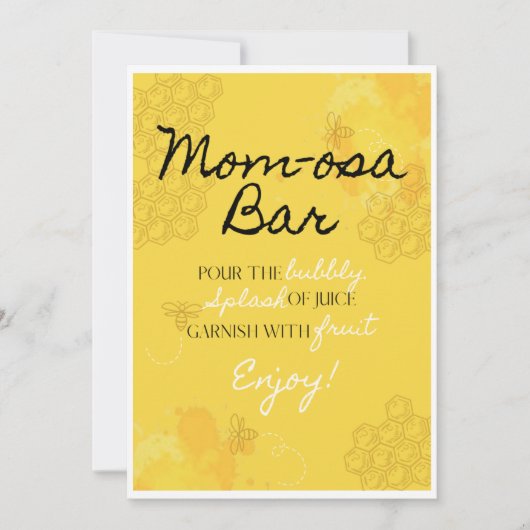 Oh Babee Ma-osa Bar Table Kaart (Voorkant)