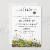 Oh Babee Mama naar Bee Baby shower Kaart (Voorkant)