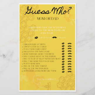 Oh Babee, raad eens wie er is Flyer