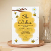 Oh Babee thema Baby shower Uitnodiging