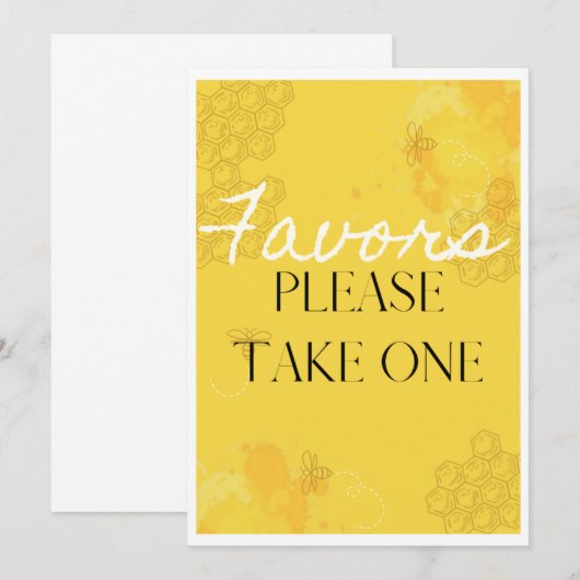 Oh Babee voor tafel Kaart (Voorkant / Achterkant)