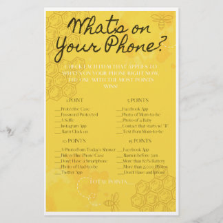 Oh Babee wat is er op je telefoonspel? Flyer