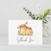 Oh Babee Waterverf bije flat Dank je wel Bedankkaart (Staand voorkant)