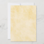 Oh Babee Yellow Waterverf Bumble Bee Floral Kaart (Achterkant)