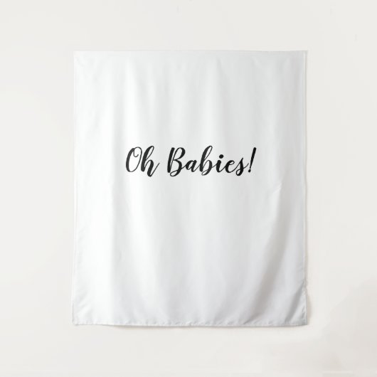 Oh Babies Achtergrond Oh Babies Banner Wandkleed (Voorkant)