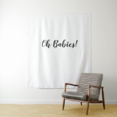 Oh Babies Achtergrond Oh Babies Banner Wandtapijt Wandkleed (In situ)