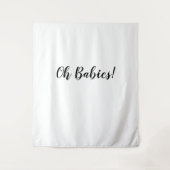 Oh Babies Achtergrond Oh Babies Banner Wandtapijt Wandkleed (Voorkant)