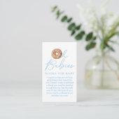 Oh Babies Donut Sprinkle Baby shower Book Request Informatiekaartje (Staand voorkant)