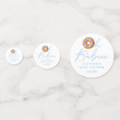 Oh Babies Donut Sprinkle Twin Boys Baby shower Confetti (Voorkanten)