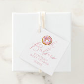 Oh Babies Donut Sprinkle Twin Girls Baby shower Bedankjes Labels (In situ)