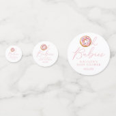 Oh Babies Donut Sprinkle Twin Girls Baby shower Confetti (Voorkanten)