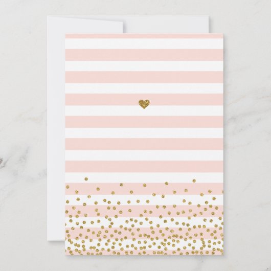 Oh Babies Tweeling Meisjes Roze Goud Baby Shower Kaart (Achterkant)