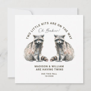Oh Babies Tweeling Onderweg Schattige Tweeling Was Kaart