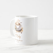 Oh Baby A Baby brouwt bruin koffie Baby shower Koffiemok (Voorkant links)