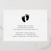 Oh Baby Aangepast foto-Baby shower Folie Uitnodiging (Achterkant)