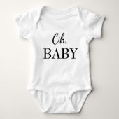 Oh, Baby Aangepaste zwangerschapsaankondiging/onth Romper (Voorkant)