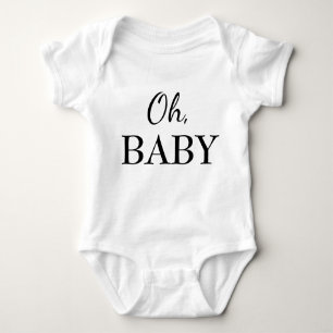 Oh, Baby Aangepaste zwangerschapsaankondiging/onth Romper