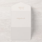 Oh Baby Aardbevend minimaal Baby shower All In One Uitnodiging (Buitenkant)