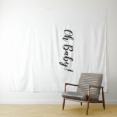 Oh Baby Achtergrond Oh Baby Banner Tapijt Wandkleed (In Situ (horizontaal))