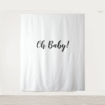 Oh Baby Achtergrond Oh Baby Banner Wandtapijt