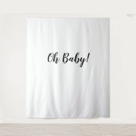 Oh Baby Achtergrond Oh Baby Banner Wandtapijt Wandkleed