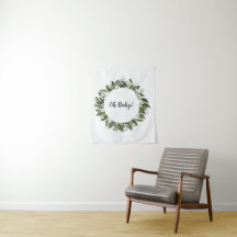 Oh Baby Achtergrond Oh Baby Banner Wandtapijt