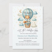 Oh Baby Adventure begint Fox in luchtballon Kaart (Voorkant)