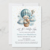 Oh Baby Adventure Begint Puppy In Hete Luchtballon Kaart (Voorkant)