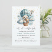 Oh Baby Adventure Begint Puppy In Hete Luchtballon Kaart (Staand voorkant)