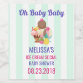 Oh Baby Baby Ice Cream Social Wijn Etiket (Enkel label)