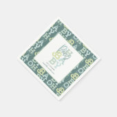 Oh baby baby modern baby shower feest servet (Hoek)