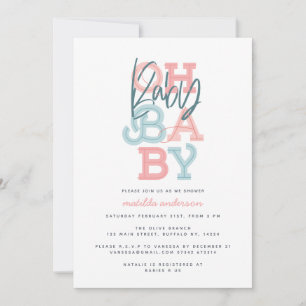 Oh baby baby moderne baby shower feestje