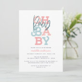 Oh baby baby moderne baby shower feestje (Staand voorkant)