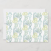 Oh baby baby moderne foto geboorteaankondiging (Achterkant)