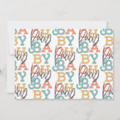 Oh baby baby moderne foto geboorteaankondiging (Achterkant)