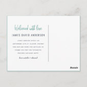 Oh baby baby moderne foto geboorteaankondiging briefkaart (Achterkant)