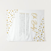 Oh, Baby! Baby shower achtergrond- Medium Wandkleed (Voorkant (horizontaal))