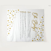 Oh, Baby! Baby Shower Achtergrond-XL-2 Wandkleed (Voorkant (horizontaal))