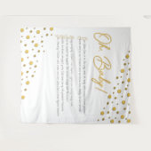 Oh, Baby! Baby shower Achtergrond-XL Wandkleed (Voorkant (horizontaal))