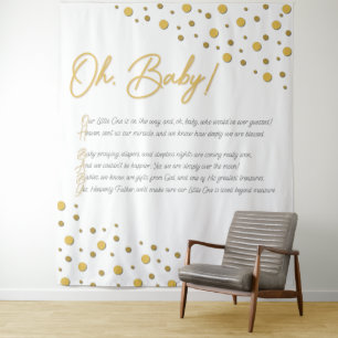 Oh, Baby! Baby shower Achtergrond-XL Wandkleed