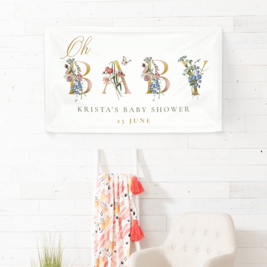 Oh Baby  Baby shower Banner (Insitu)