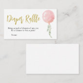 Oh Baby Baby shower Diaper Raffle Visitekaartje (Voorkant / Achterkant)