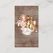 Oh Baby Baby shower Dierenriet Informatiekaartje (Achterkant)