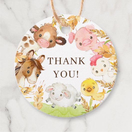 Oh Baby Baby shower Favor Bedankjes Labels (Voorkant)