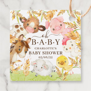 Oh Baby Baby shower Favor Favor Tags Bedankjes Labels